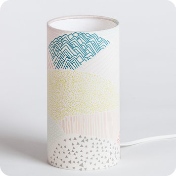 Cylinder fabric table lamp Escapade S