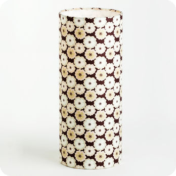 Cylinder fabric table lamp Sweet brownie