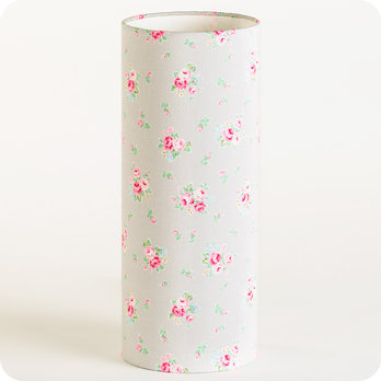 Cylinder fabric table lamp Lady grey