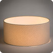 Drum fabric lamp shade / pendant shade Pearl stars lit 40