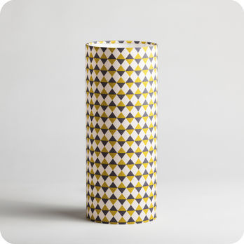 Cylinder fabric table lamp Pythagore 