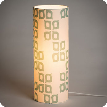 Cylinder fabric table lamp Mme Peel lit L