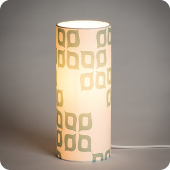 Cylinder fabric table lamp Mme Peel lit M