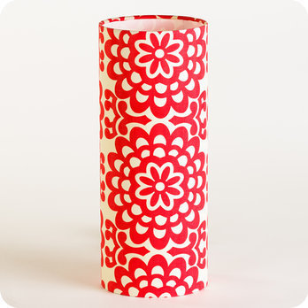 Cylinder fabric table lamp Flower power