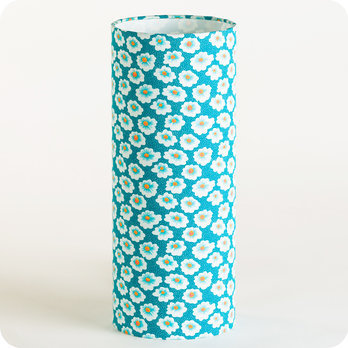 Cylinder fabric table lamp in Petit Pan fabric Osami