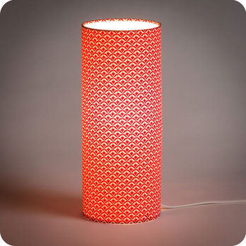 Cylinder fabric table lamp Aka lit M