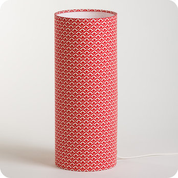Cylinder fabric table lamp Aka 