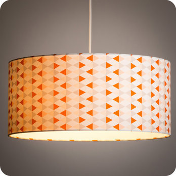 Drum fabric lamp shade / pendant shade Tangente lit 50