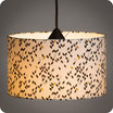 Drum fabric lamp shade / pendant shade Twist lit 30