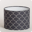 Drum fabric lamp shade / pendant shade Asahi gris 20