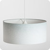 Drum fabric lamp shade / pendant shade Poudre gris 40