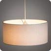 Drum fabric lamp shade / pendant shade Poudre gris lit 40
