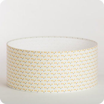 Drum fabric lamp shade / pendant shade Mistinguett yellow 40