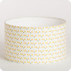 Drum fabric lamp shade / pendant shade Mistinguett yellow 25