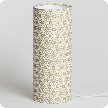 Cylinder fabric table lamp Hoshi or