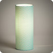 Cylinder fabric table lamp Ppin azur lit M