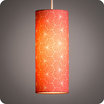 Drum fabric lamp shade / pendant shade Ppite corail lit tube M