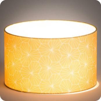 Drum fabric lamp shade / pendant shade Ppite miel lit 25