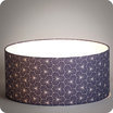 Drum fabric lamp shade / pendant shade Ppite indigo lit 50