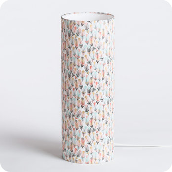 Cylinder fabric table lamp Envol L