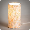 Cylinder fabric table lamp Envol lit S