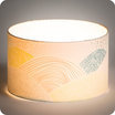 Drum fabric lamp shade / pendant shade Escapade lit 25