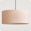 Drum fabric lamp shade / pendant shade Cubic rose 50