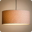 Drum fabric lamp shade / pendant shade Cubic rose lit 50
