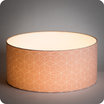 Drum fabric lamp shade / pendant shade Cubic rose lit 50
