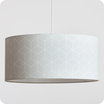 Drum fabric lamp shade / pendant shade Cubic gris 40