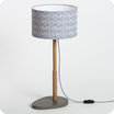 Helios table lamp with shade Cinetic indigo 25