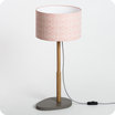 Helios table lamp with shade Cinetic corail 25