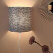 Wall lamp shade Nami with plug-in cable in linen