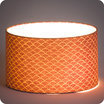 Drum fabric lamp shade / pendant shade Nami terra lit 30