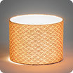 Drum fabric lamp shade / pendant shade Nami terra lit 20