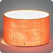 Drum fabric lamp shade / pendant shade Stardust chestnut lit 30