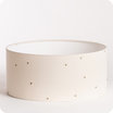 Drum fabric lamp shade / pendant shade Stardust off-white 40