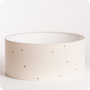 Cotton gauze drum lamp shade / pendant shade Stardust off-white
