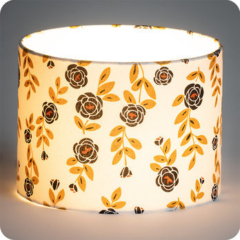 Drum fabric lamp shade / pendant shade Billie blanc lit 20