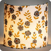 Fabric half lamp shade for wall light Billie blanc lit