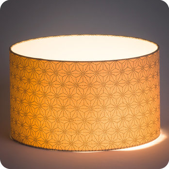 Drum fabric lamp shade / pendant shade Suna lit 30