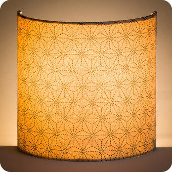 Fabric half lamp shade for wall light Suna lit