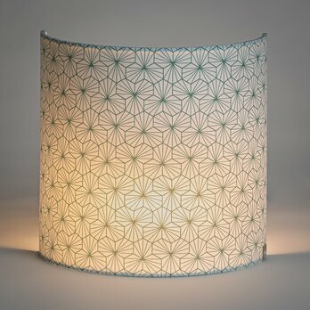 Fabric half lamp shade for wall light Mini ppite cladon lit