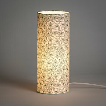 Cylinder fabric table lamp Mini ppite cladon lit M