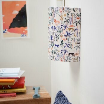 Fabric half lamp shade for wall light Wild