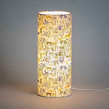 Cylinder fabric table lamp Wild lit M