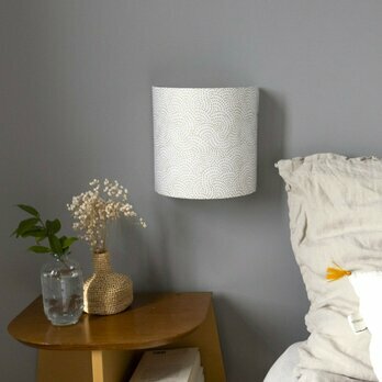 Fabric half lamp shade for wall light Ssame
