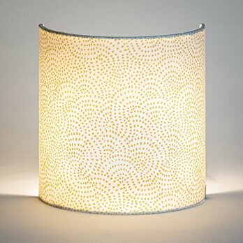 Fabric half lamp shade for wall light Ssame lit