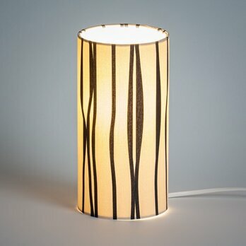 Cylinder fabric table lamp Liane lit S