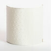 Cotton plumetis half lamp shade for wall light Blanc cass
